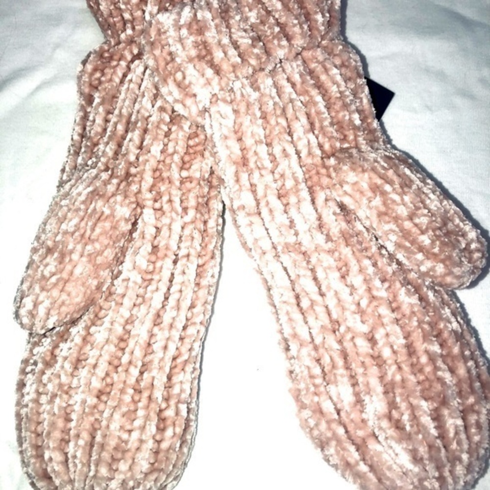 Steve Madden Mittens Gloves Winter Pink Lined OS